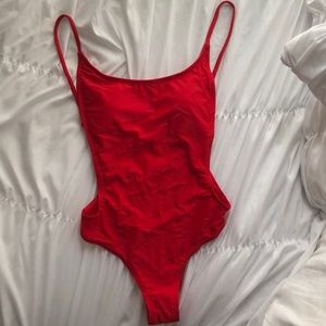 Red Sunny Co Clothing one-piece swimsuit